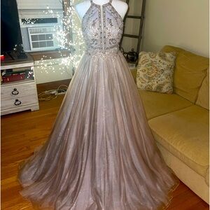 Champagne Tulle Dress